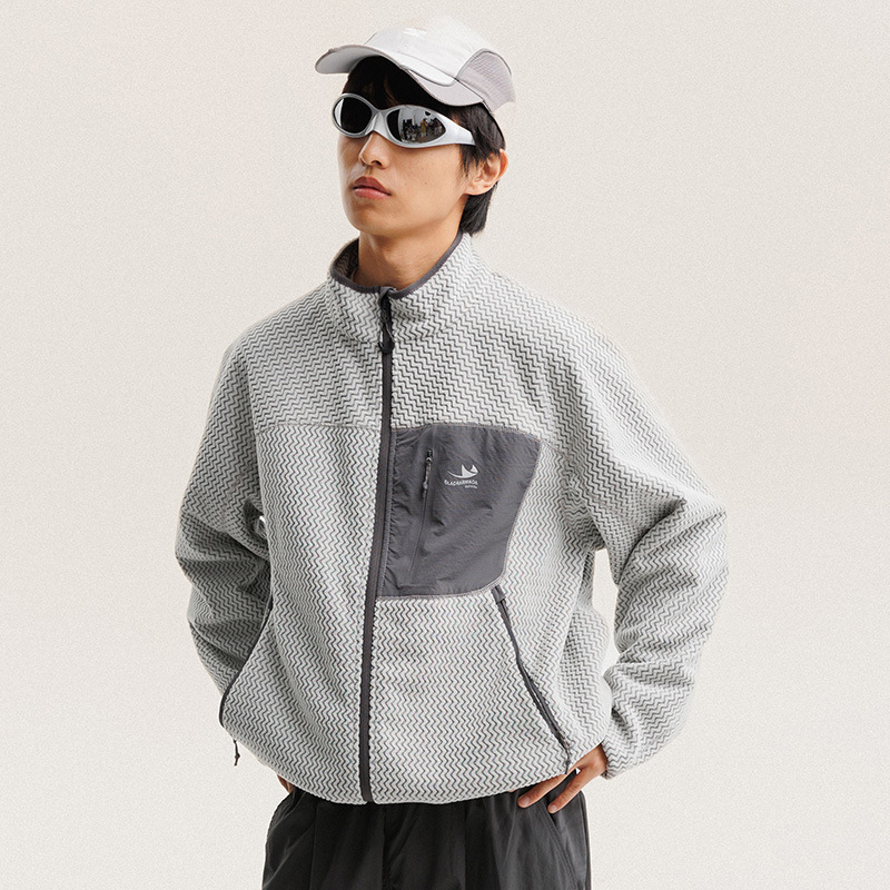 Outdoor Sport Jacket Women'S - Herfst Winter Polar Fleece Golvende Strepen