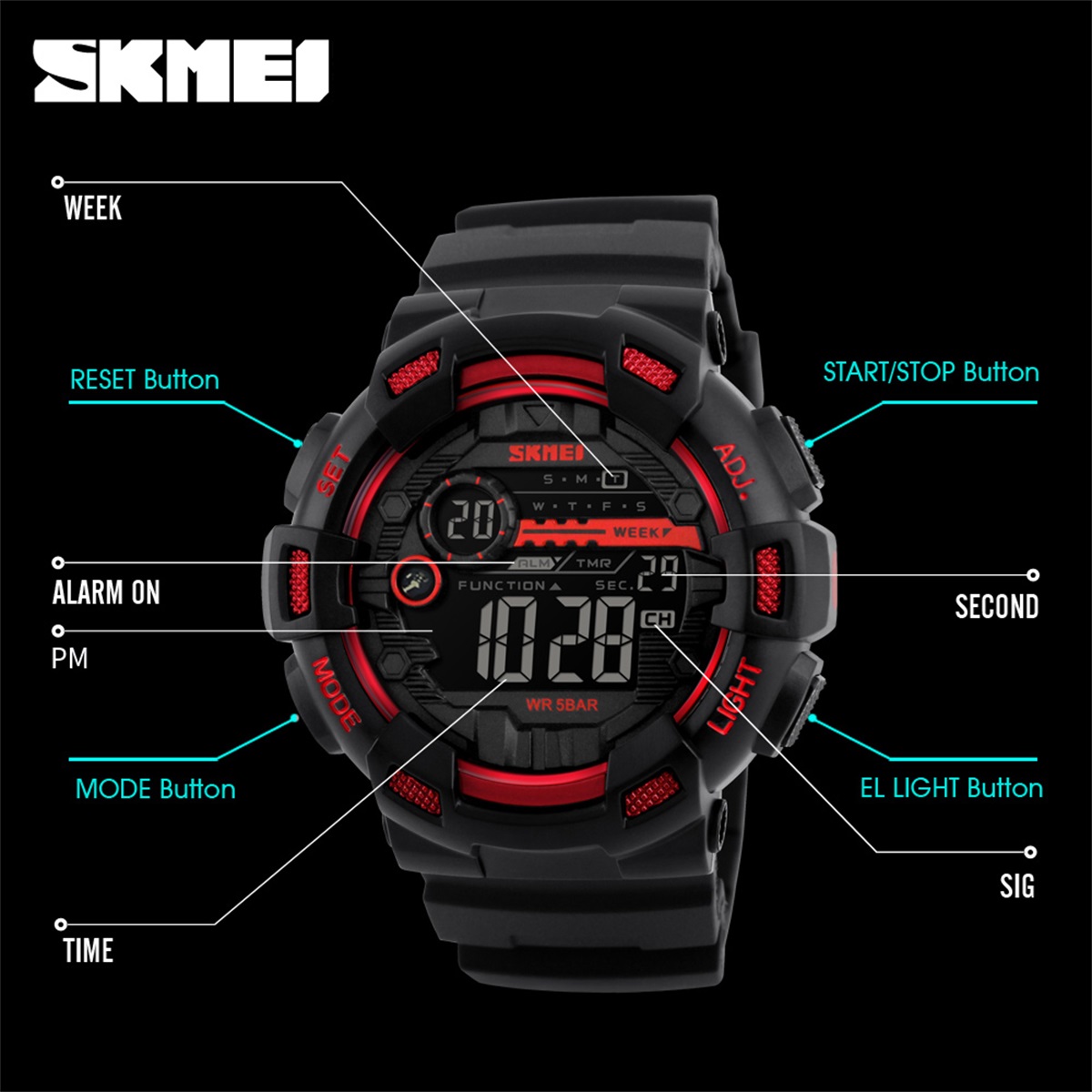 SKMEI Sport Outdoor Chrono Dig - Outdoor Sports List recensie en prijs