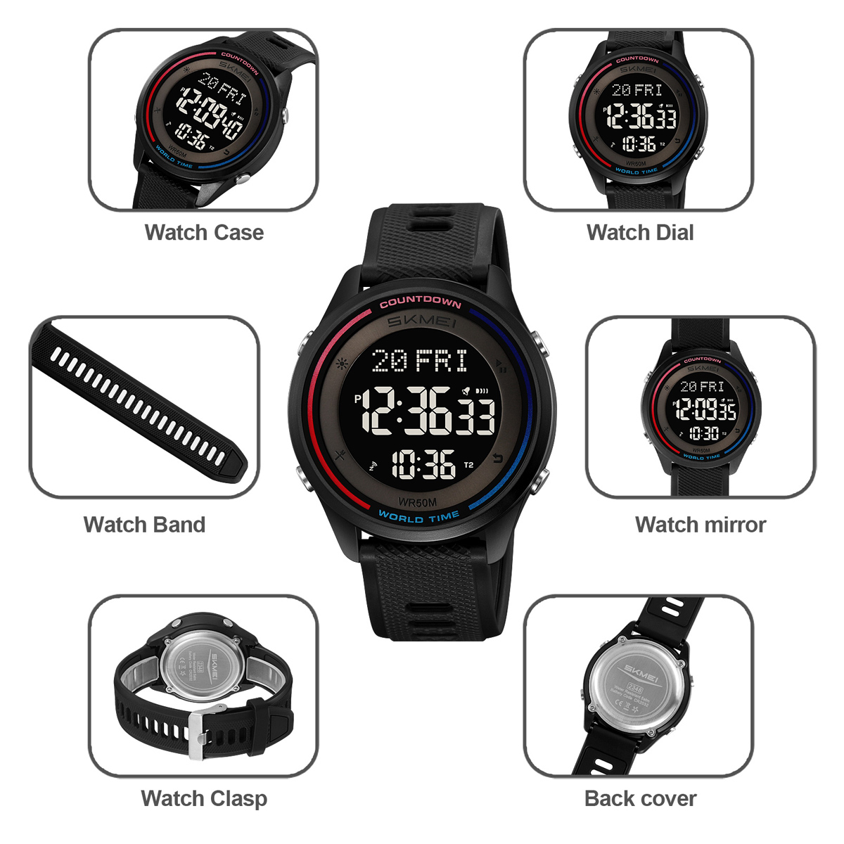 SKMEI Waterdichte digitale hor - Outdoor Sports List recensie en prijs