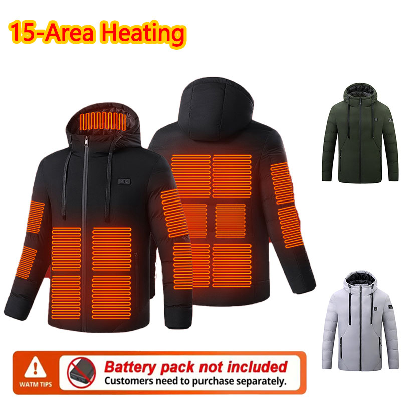 15-gebied verwarmde winterjas  - Outdoor Sport Jacket recensie en prijs